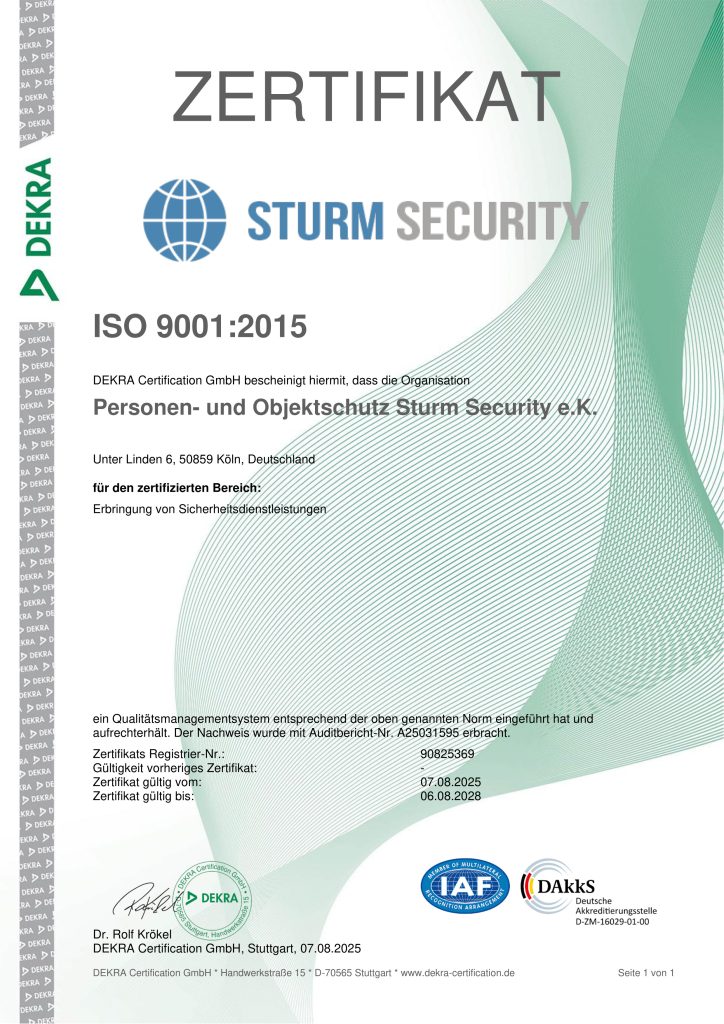 Zertifikat ISO 9001